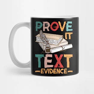 Text Evidence Mug